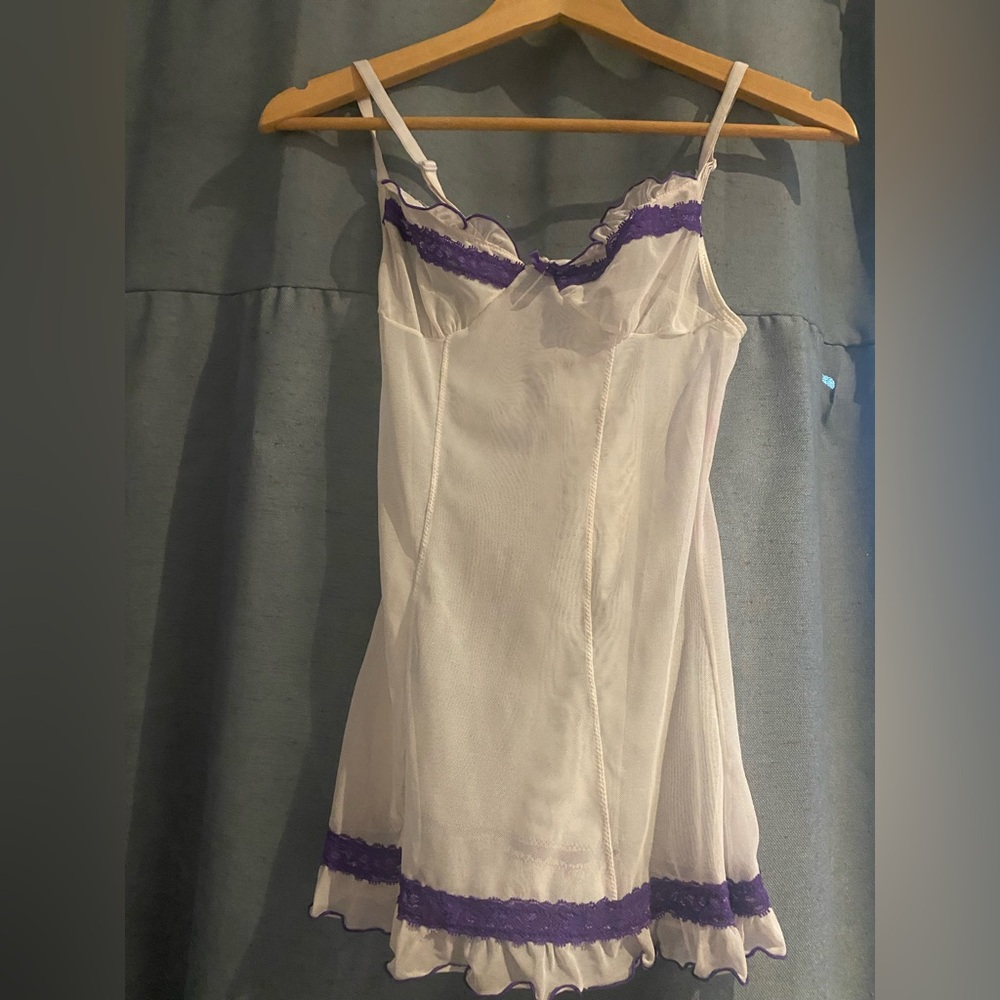 Vintage purple  lace camisole top purple lingerie